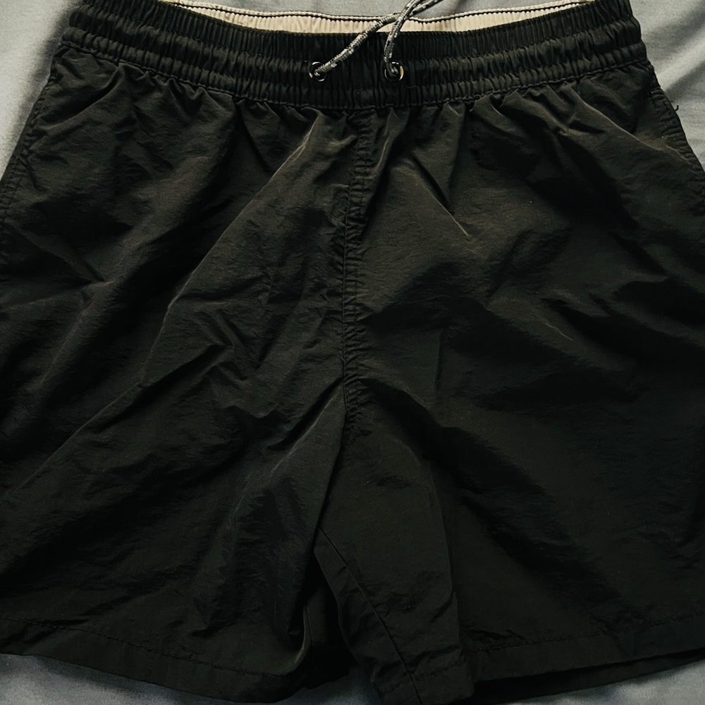 Black swim trunks